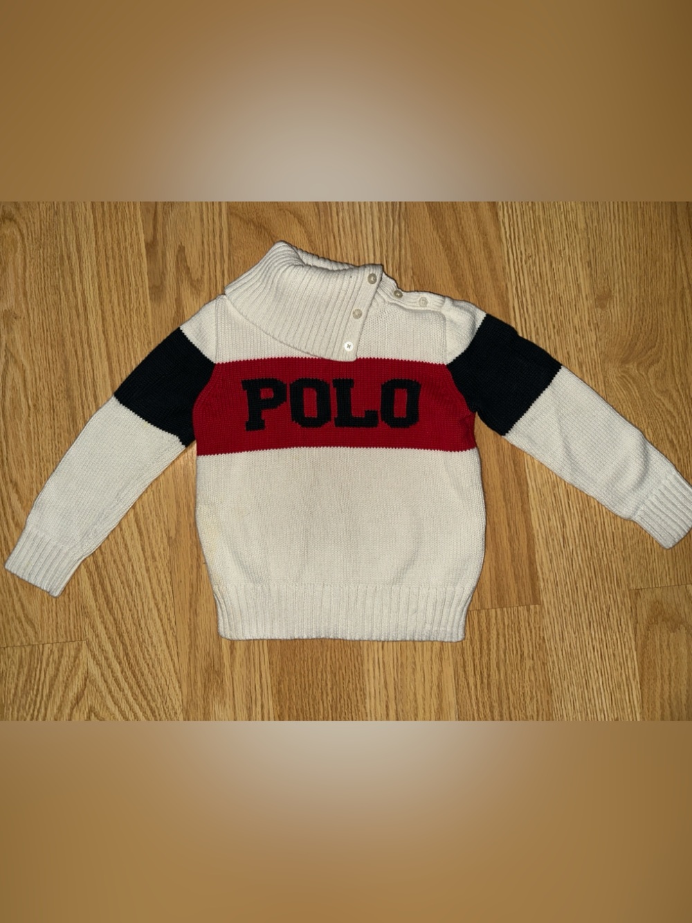 Girl’s Polo Ralph Lauren Logo Cotton Turtleneck Sweater - Size 5